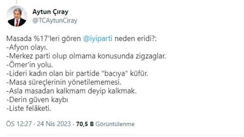İYİ Parti'deki çöküşün sebebi ne? İYİ Parti'deki çöküşün sebebi ne?