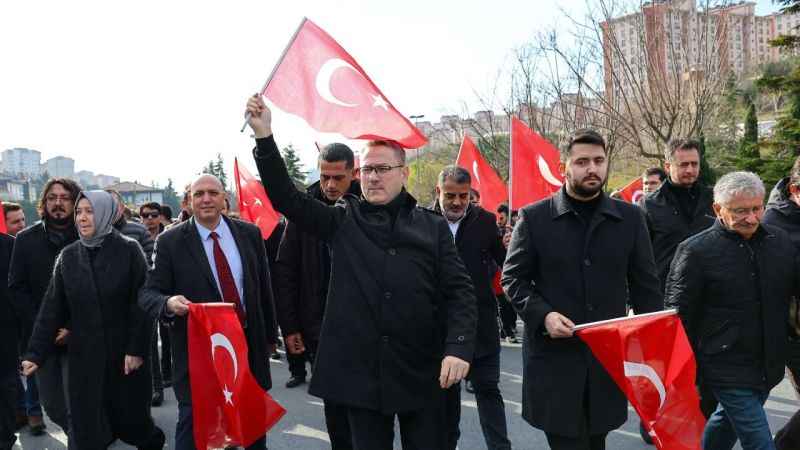 Başakşehir gençliği, şehitler için tek yürek Başakşehir gençliği, şehitler için tek yürek
