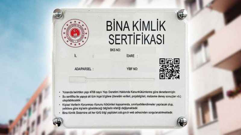 Bina Kimlik Sistemi hayata geçirildi Bina Kimlik Sistemi hayata geçirildi
