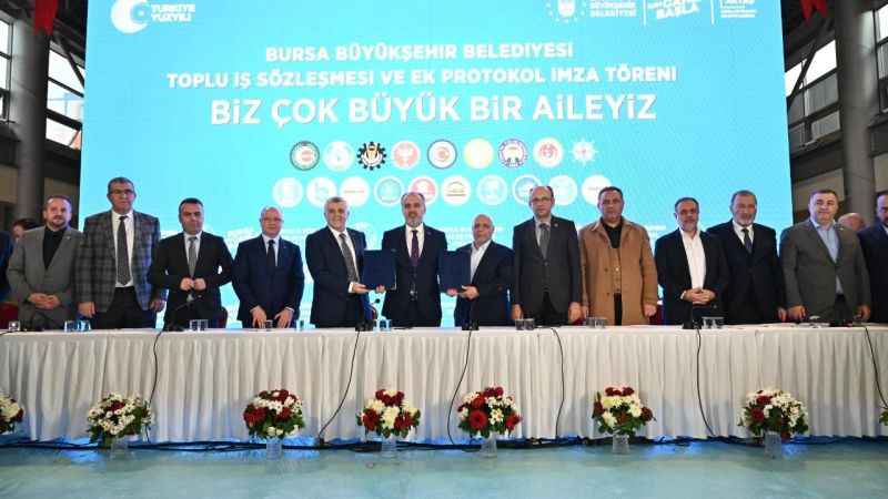 Bursa Büyükşehir'de toplu iş sözleşmesi yüzleri güldürdü