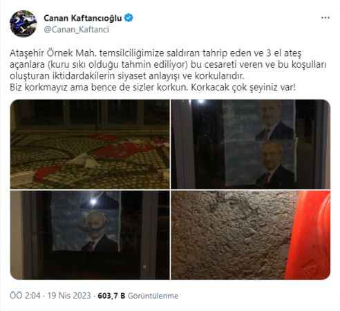 CHP Seçim Bürosuna Silahlı Saldırı