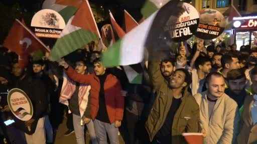 Karabük'te İsrail'in katliamlarına tepki