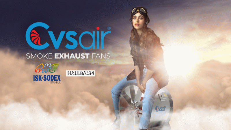 Cvsair, Türkiye'nin önde gelen havalandırma sistemleri üreticisi olarak fuarda yer alacak