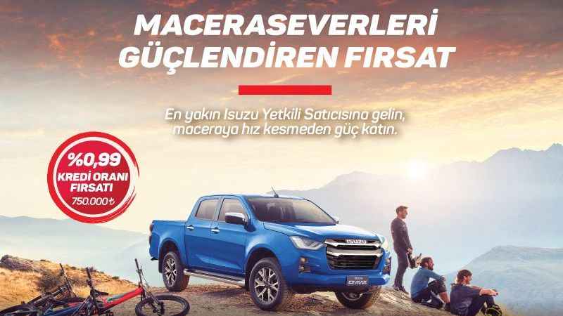Anadolu Isuzu'nun avantajlı “Yeni Yıl” kampanyası Şubat sonuna kadar devam ediyor 