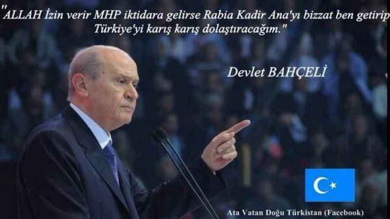 Dünya Uygur Milli Hareketi Lideri Rabia Kadir’den MHP lideri Devlet Bahçeli’ye Açık Mektup Dünya Uygur Milli Hareketi Lideri Rabia Kadir’den MHP lideri Devlet Bahçeli’ye Açık Mektup