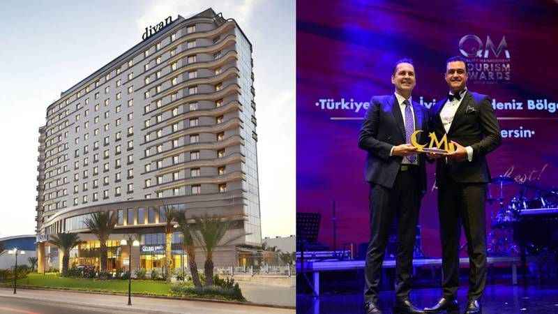 Divan Mersin QM Ödüllerinde Akdeniz Bölgesi'nin En İyi Şehir Oteli seçildi