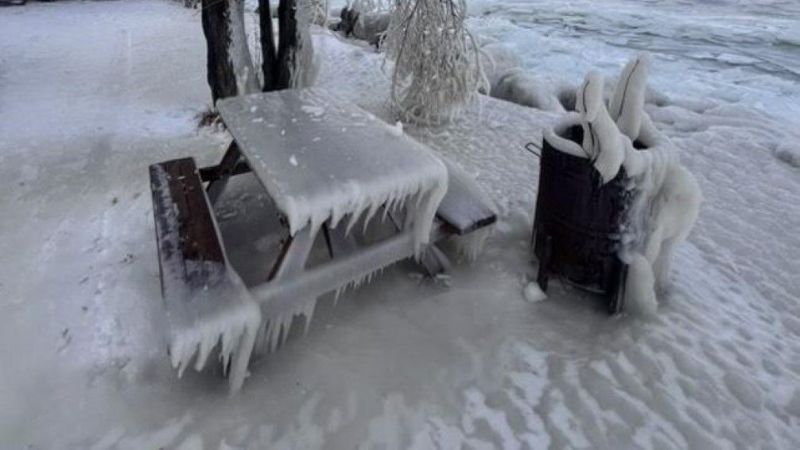 Doğu Anadolu’da etkili olan soğuk hava etrafı dondurdu