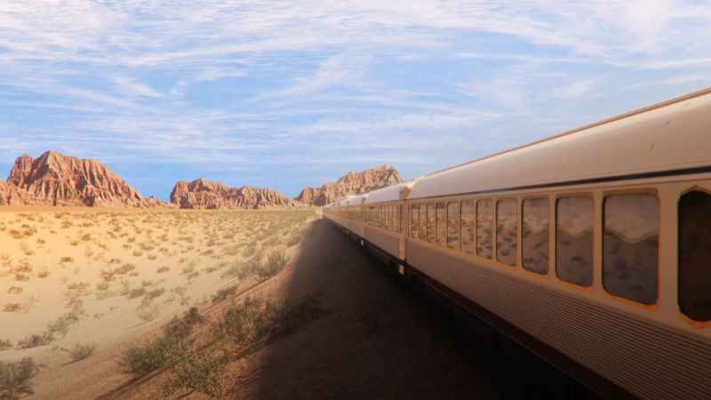 Suudi Arabistan çöllerinde lüks tren yolculuğu başlıyor!