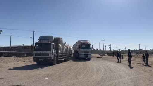 Gazze Şeridi’nin kuzeyine 28 Kasım’dan bu yana 233 yardım tırı ulaştı