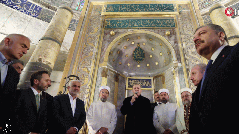 CUMHURBAŞKANI ERDOĞAN AYASOFYA'DA BAYRAM NAMAZINI KILDI