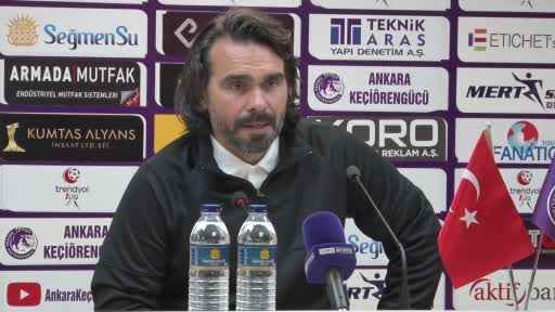 Cenk Özcan: "Ufak hatalarla kaçırdığımız goller var, daha fazla çalışmamız gerekiyor"