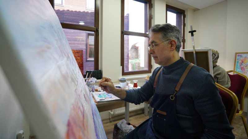 Ressam Cemal Toy'dan yağlı ve sulu boya atölyesi Ressam Cemal Toy'dan yağlı ve sulu boya atölyesi