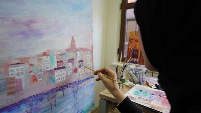 Ressam Cemal Toy'dan yağlı ve sulu boya atölyesi Ressam Cemal Toy'dan yağlı ve sulu boya atölyesi
