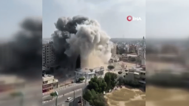 Gazze’de hastane çevresine saldırı Gazze’de hastane çevresine saldırı