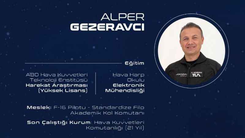 Türkiye'nin ilk uzay yolcusu Alper Gezeravci kimdir mesleği nedir? Türkiye'nin ilk uzay yolcusu Alper Gezeravci kimdir mesleği nedir?