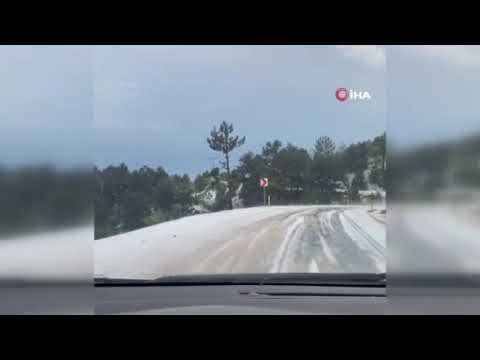 Bolu bembeyaza büründü Bolu bembeyaza büründü
