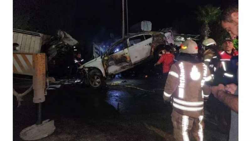 Hatay'da feci kaza