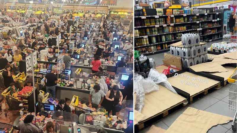 Ordunun uyarısı sonrası İsrail’de halk marketlere akın etti