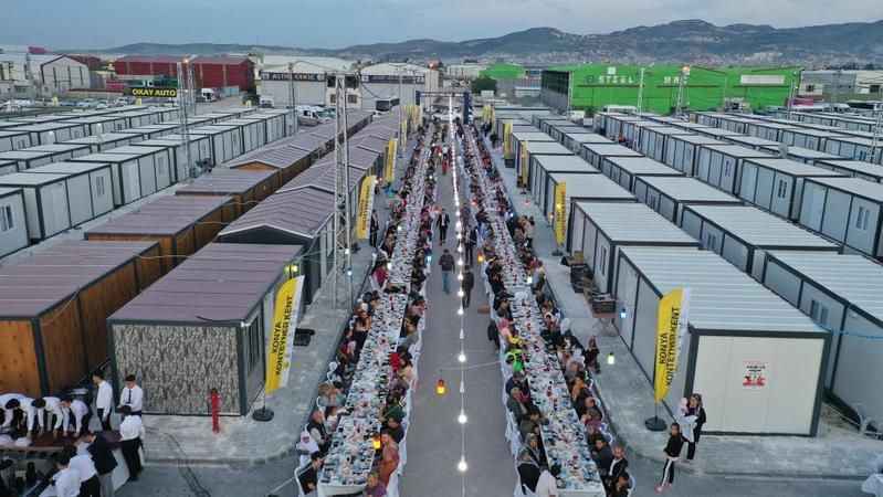 Hatay’a kazandırılan Konya Konteyner Kent’in birinci etabının açılışı yapıldı