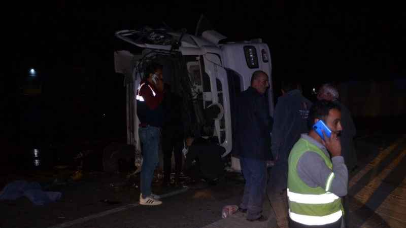 Konya’da iki tır çarpıştı: 1 ölü, 1 yaralı