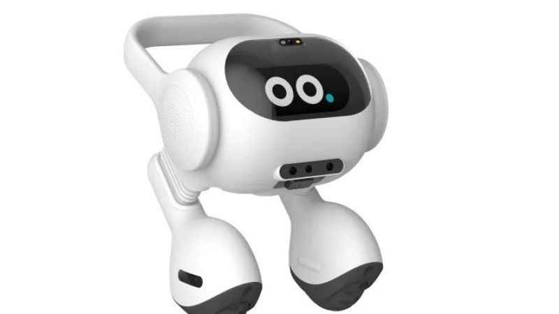 LG'den evcil dostları izlemek için iki ayaklı robot
