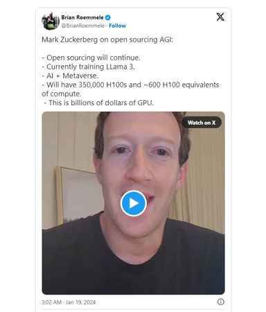 Zuckerberg'in 'insan seviyesinde yapay zeka' girişimi Zuckerberg'in 'insan seviyesinde yapay zeka' girişimi