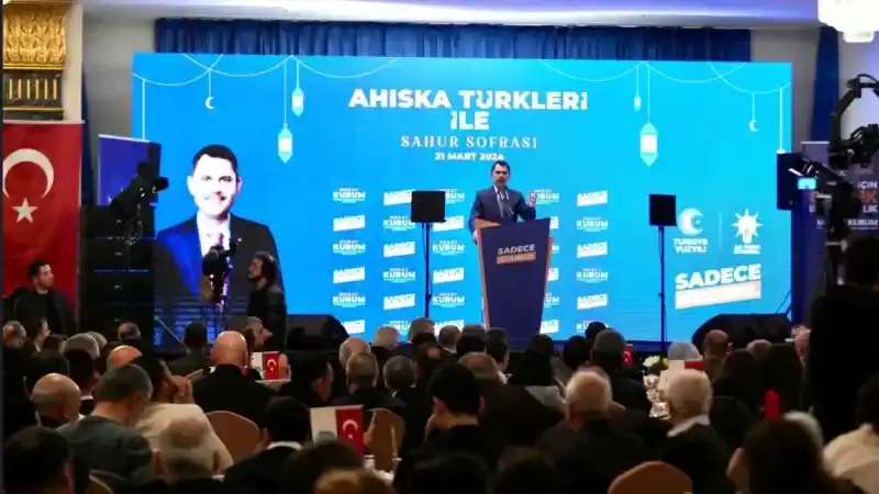 Murat Kurum Ahıska Türkleri sahur programına katıldı Murat Kurum Ahıska Türkleri sahur programına katıldı