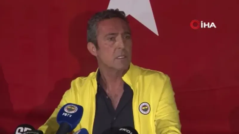 Fenerbahçe Başkanı Ali Koç, Galatasaray derbisi sonrası açıklamalarda bulundu
