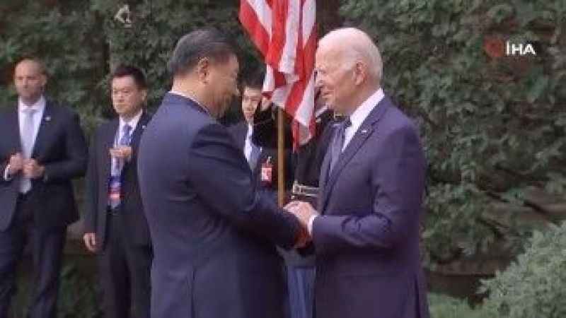 Biden ve Xi 1 yıl aranın ardından ilk kez yüz yüze görüştü