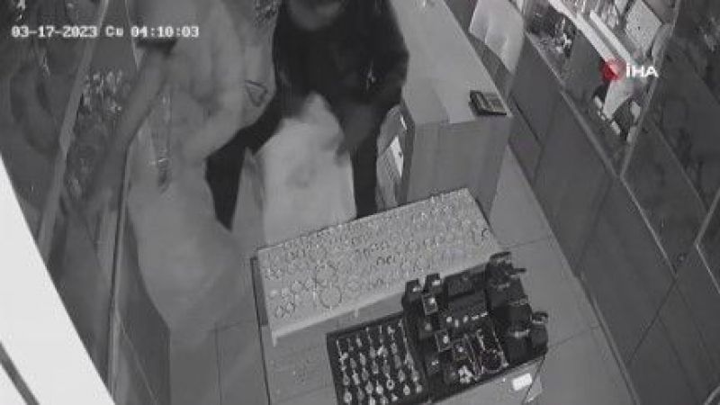 8 milyon TL’lik kuyumcu soygunu kamerada