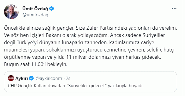 Kılıçdaroğlu, Ümit Özdağ'a İçişleri Bakanlığı mı vadetti? Kılıçdaroğlu, Ümit Özdağ'a İçişleri Bakanlığı mı vadetti?