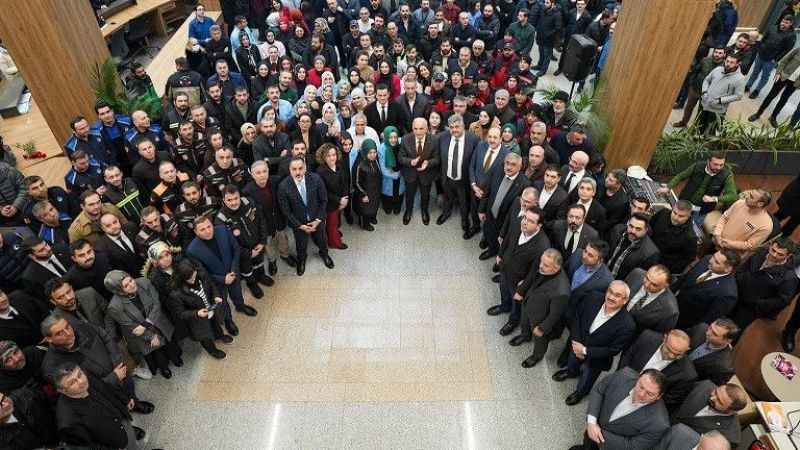 Yeniden aday olan Başkan Yıldırım'a coşkulu karşılama