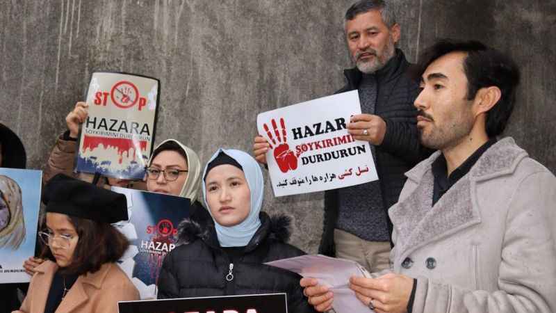 Afganistan'daki Hazara Türklerine yönelik soykırım protesto edildi