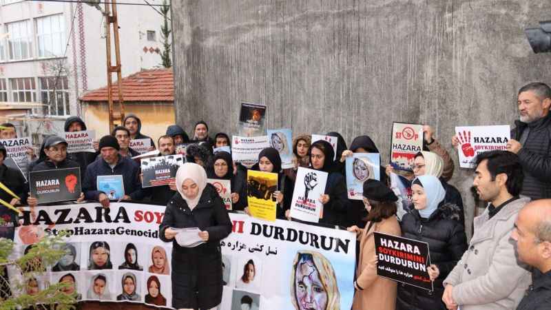 Afganistan'daki Hazara Türklerine yönelik soykırım protesto edildi