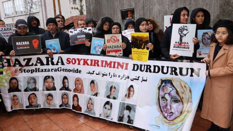 Afganistan'daki Hazara Türklerine yönelik soykırım protesto edildi