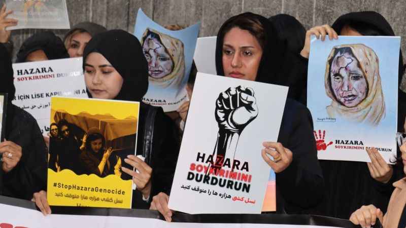 Afganistan'daki Hazara Türklerine yönelik soykırım protesto edildi