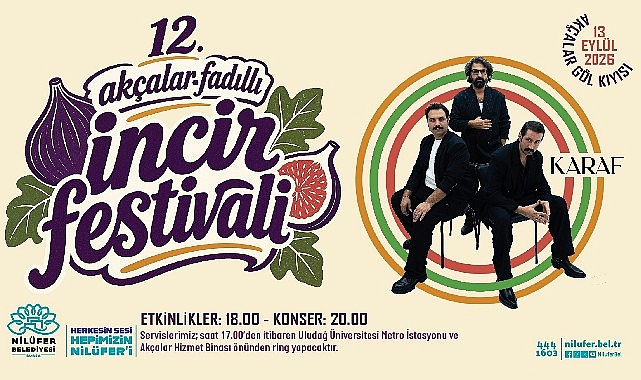 12. Akçalar Fadıllı İncir Festivali 13 Eylül'de Akçalar Göl Kıyısı'nda