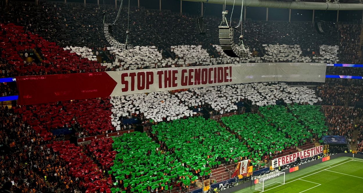 Galatasaray’dan Filistin'e koreografili destek