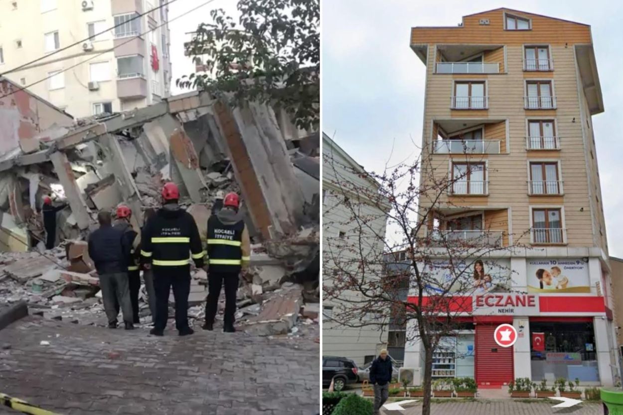 Gebze'de bina çöktü,  5 kişi enkaz altında kaldı