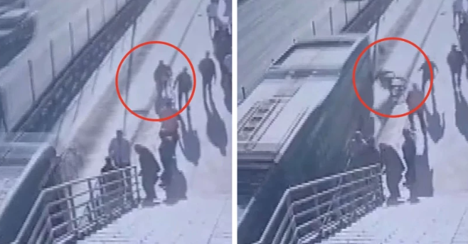 Cevizlibağ Metrobüs Durağı'nda Feci Kaza