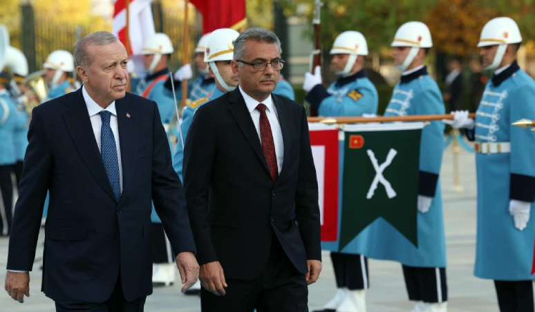 Cumhurbaşkanı Erdoğan, KKTC'nin yeni lideri Erhürman'ı kabul etti