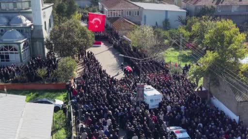 Tekirdağlı şehit İlker Aykut gözyaşları içinde son yolculuğuna uğurlandı