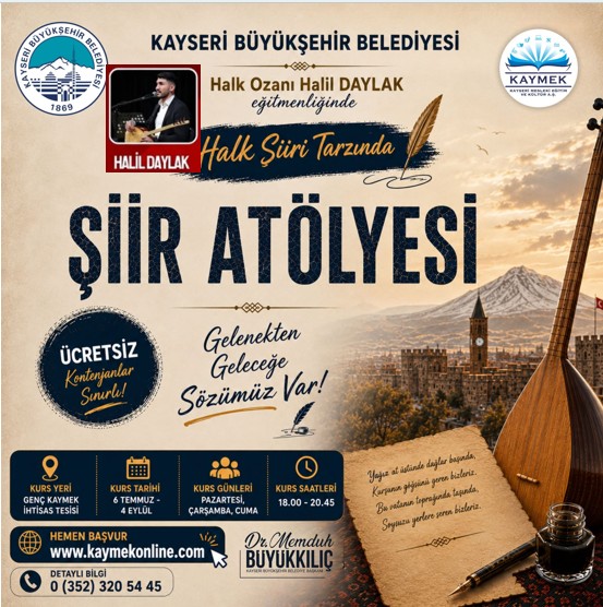Usta Ozan Halil Daylak Edebiyat Meraklılarıyla Buluşuyor: KAYMEK’ten “Halk Şiiri Atölyesi”