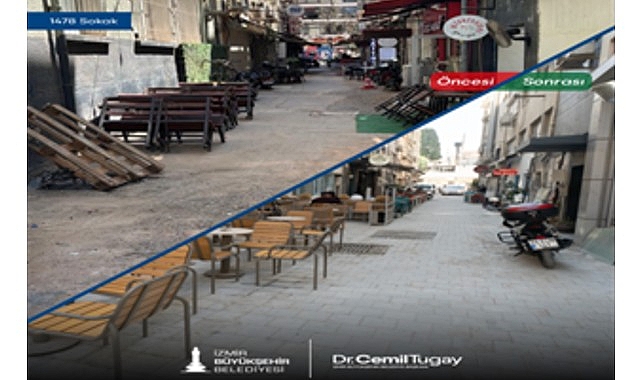 Alsancak'ın kalbinde altyapının ardından sıra üstyapıda 