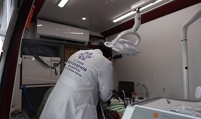 Aydın Büyükşehir Belediyesi Mobil Ağız ve Diş Sağlığı Klinikleri'ne Yoğun İlgi