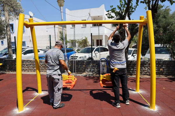 Bodrum'da Üçkuyular Parkı yenilenerek yeniden hizmete açıldı