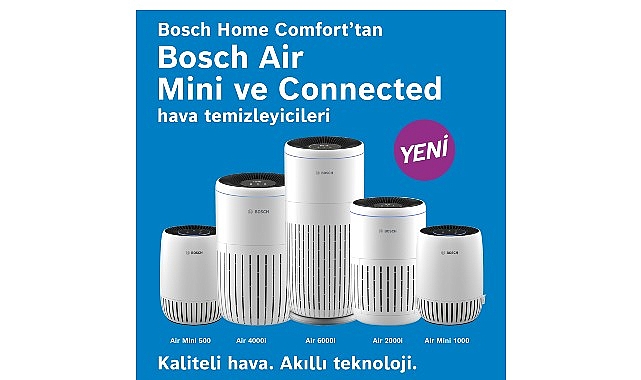 Bosch Home Comfort Group'tan İleri Teknoloji Hava Temizleme Cihazları