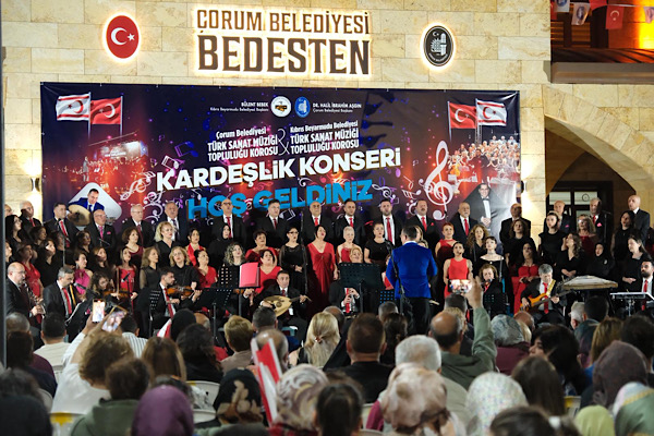Çorum ve Beyarmudu belediyelerinden ortak "Kardeşlik Konseri"