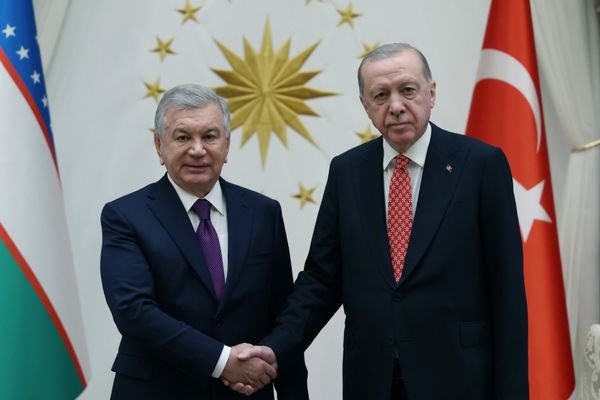 Cumhurbaşkanı Erdoğan, Özbekistan Cumhurbaşkanı Mirziyoyev ile görüştü Cumhurbaşkanı Erdoğan, Özbekistan Cumhurbaşkanı Mirziyoyev ile görüştü