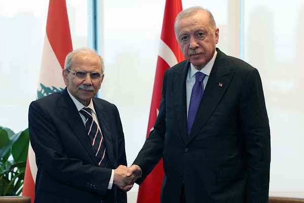Erdoğan, Lübnan Başbakanı Selam ile görüştü Erdoğan, Lübnan Başbakanı Selam ile görüştü